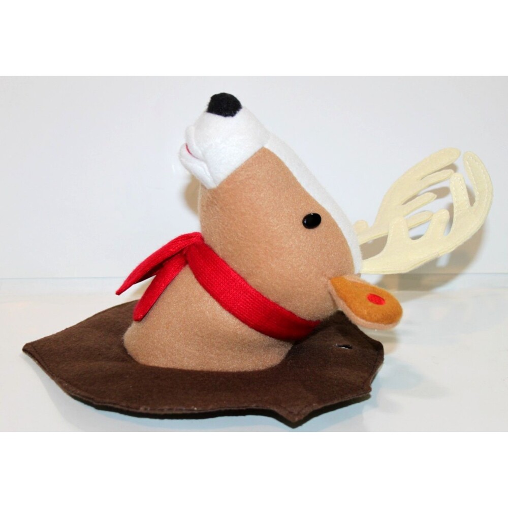 Gemmy Animated Singing Deer Head Plush 2017 Wall Mounted Holiday Trophy Decor - Picture 3 of 9